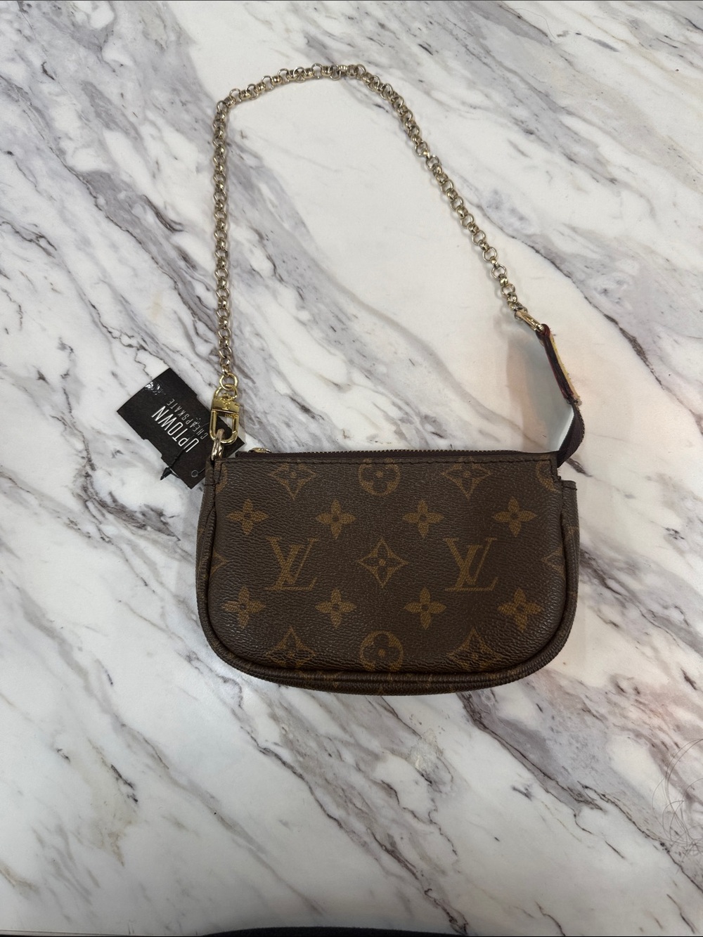 Louis Vuitton Brown Monogram Mini Chain Pochette